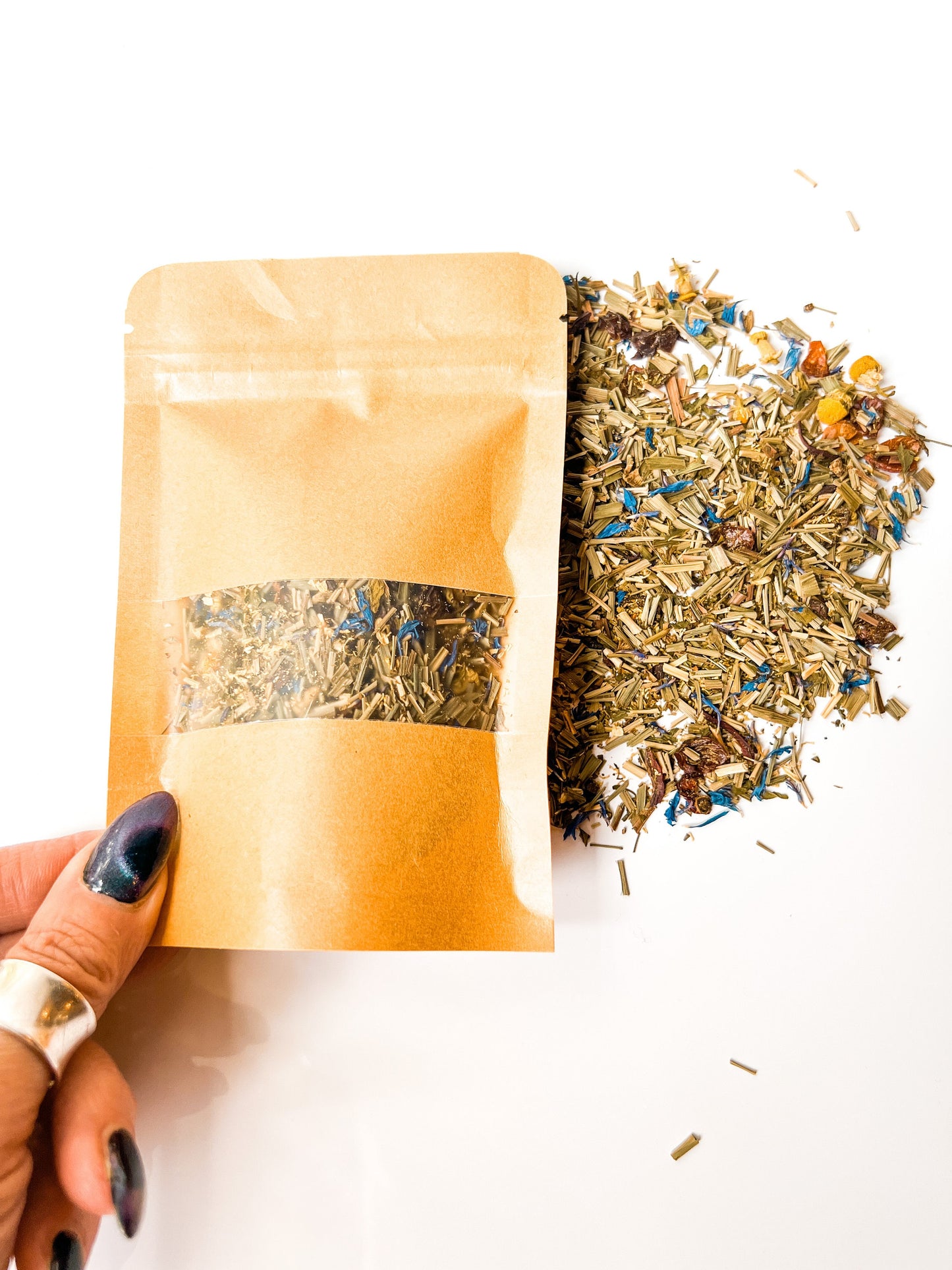 AnxieTea - Soothing and Calming Blend of Herbal Loose Leaf Tea with Valerian Root and Chamomile
