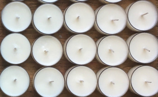 Tea lights, soy wax, cotton wick, long burning, wax warmer, candle, paper wick, luminary, emergency candle