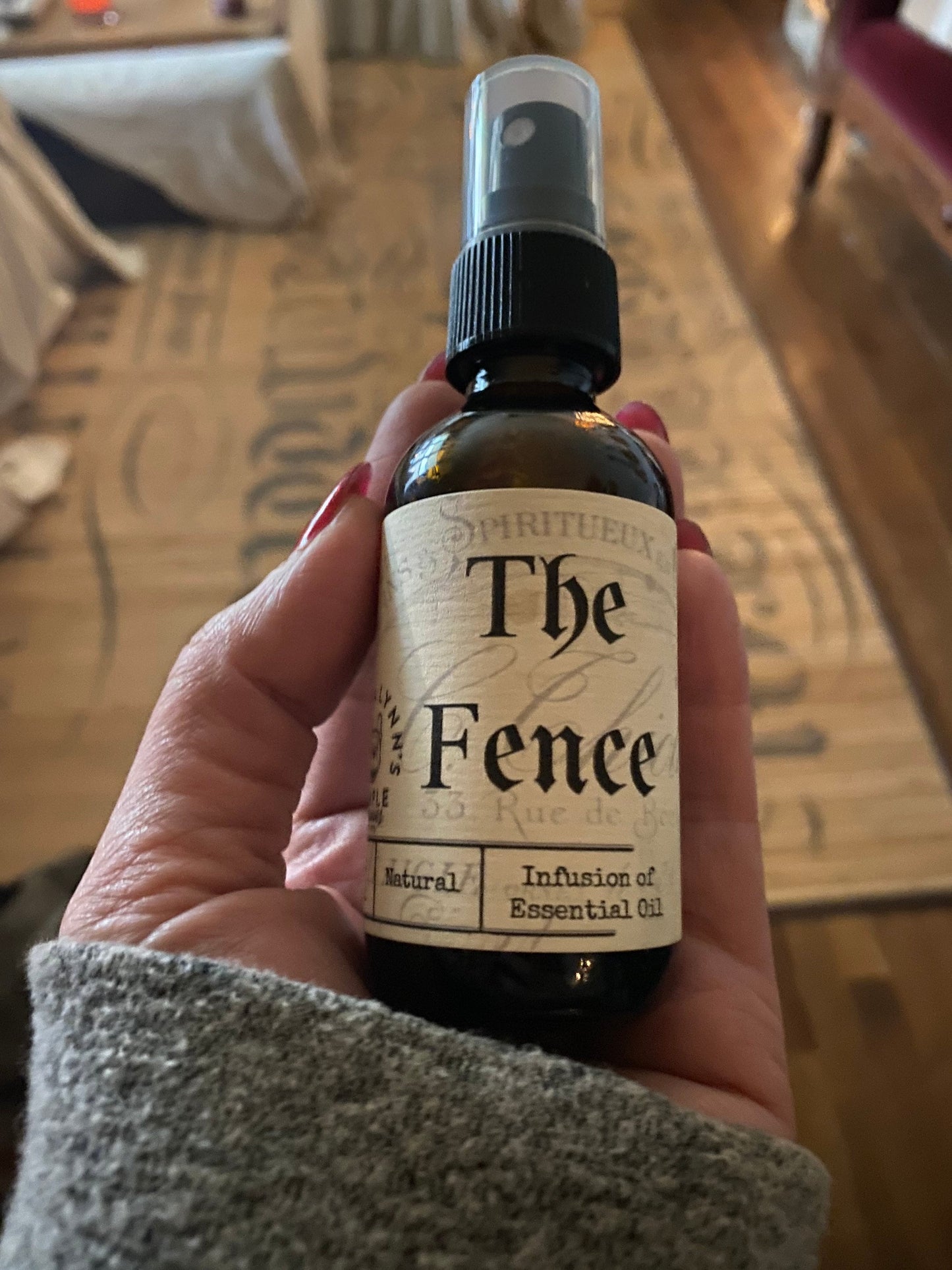 The Fence, protection spray, cleansing, Moon water, handmade, witch, altar, protection spell, ritual, ceremony, peace, Redwood, saffron