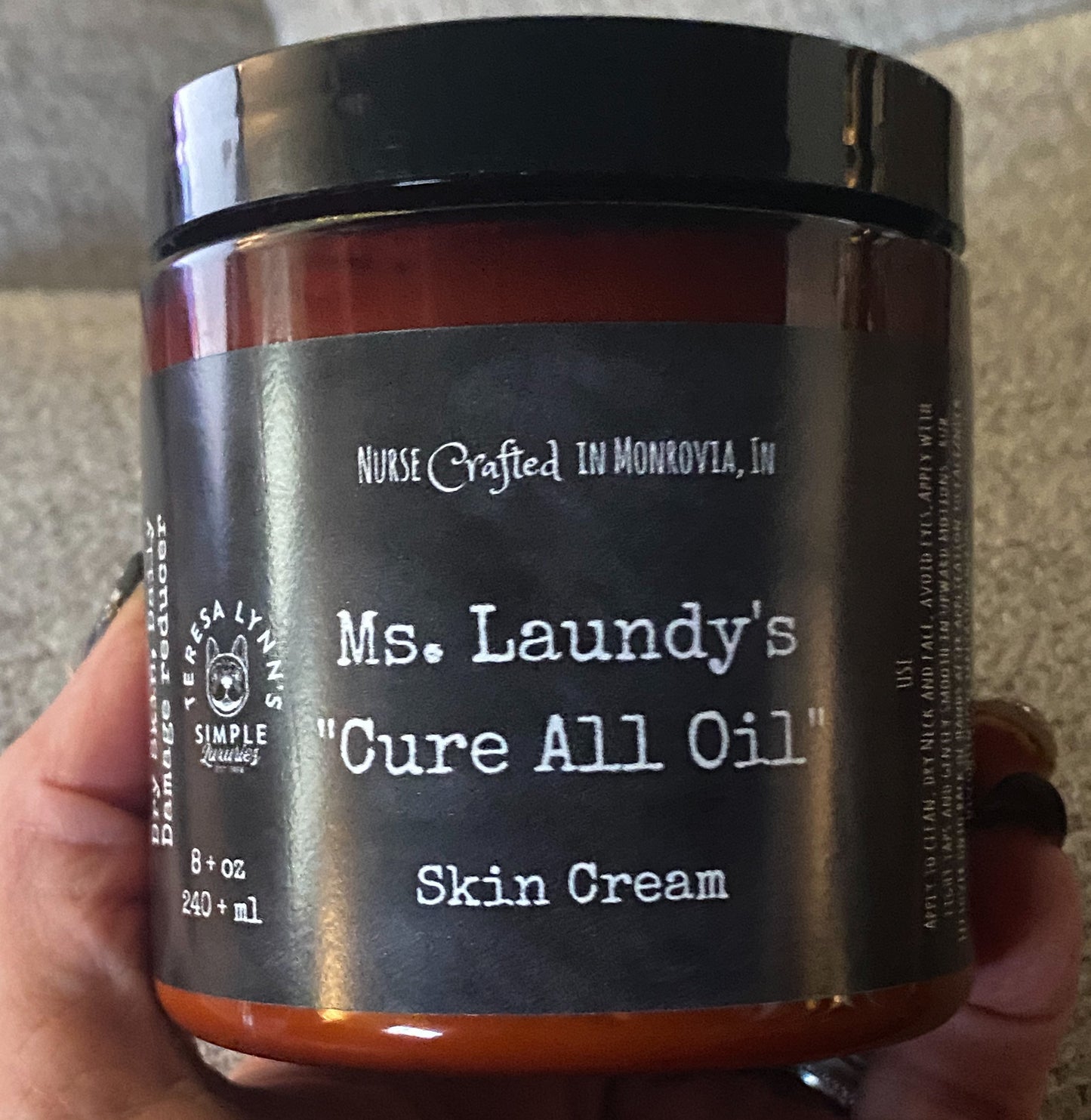 Ms Laundy?s Cream, skin care, hair, beard, cuticle, nail, face, wrinkle, argan, mct, essential oil, natural, calendula
