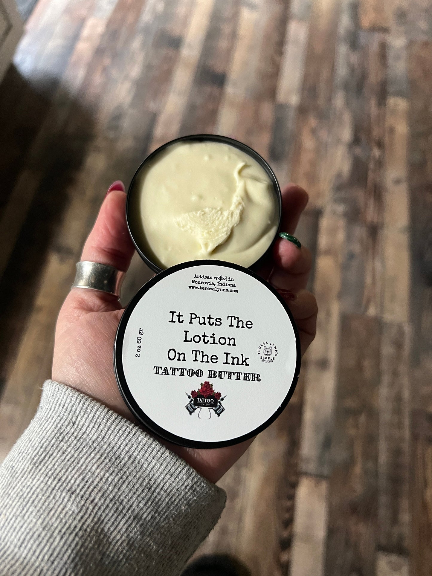 It Puts the Lotion on the Ink, Tattoo butter, All Natural sensitive skin butter