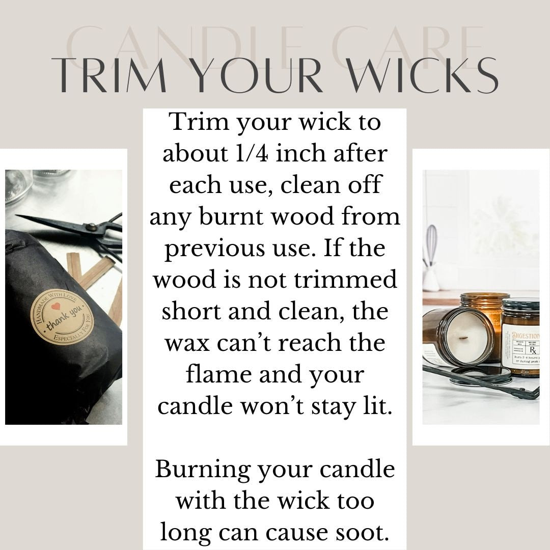 Calm the Fuck Down, soy wax wooden wick candle
