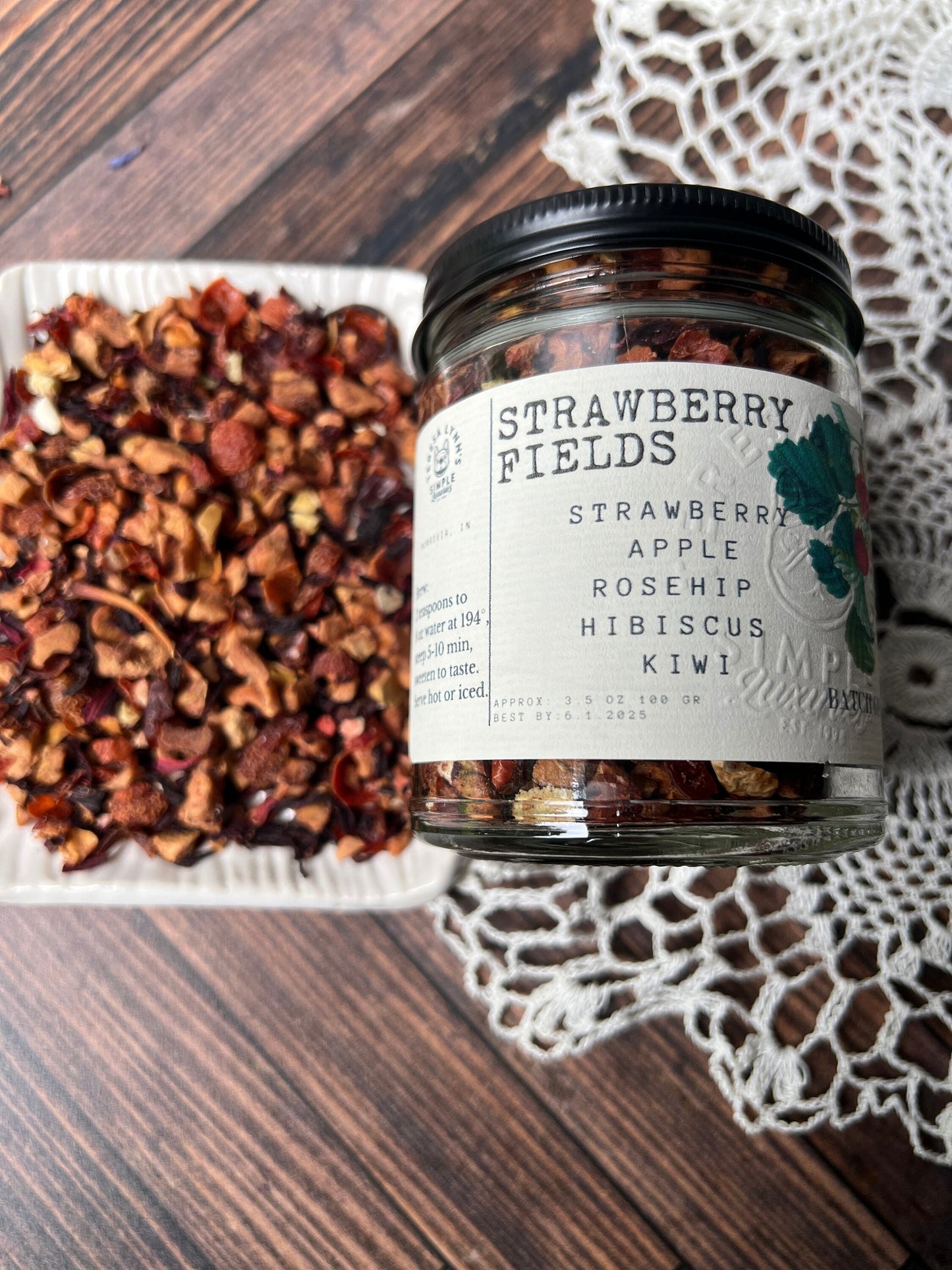 Strawberry Fields - Taste the Fruits of the Season with our Strawberry, Kiwi Hibiscus Tea